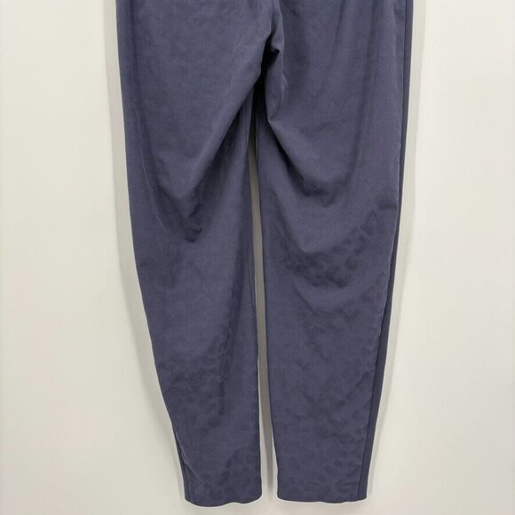 ATHLETA Brooklyn Textured Ankle Pant Size 2P Leopard Medieval Violet #980401 - Picture 6 of 9